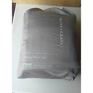 Olive Crate 100% Eucalyptus TENCEL Cooling - KING Sheet Set 4pc